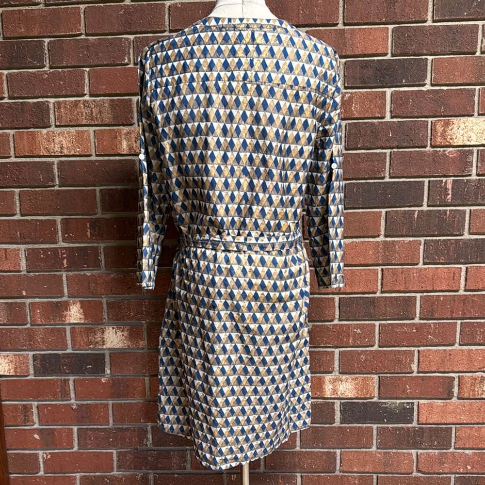 Roller Rabbit Geometric Pattern Violet Dress Size Small - Picture 4 of 11